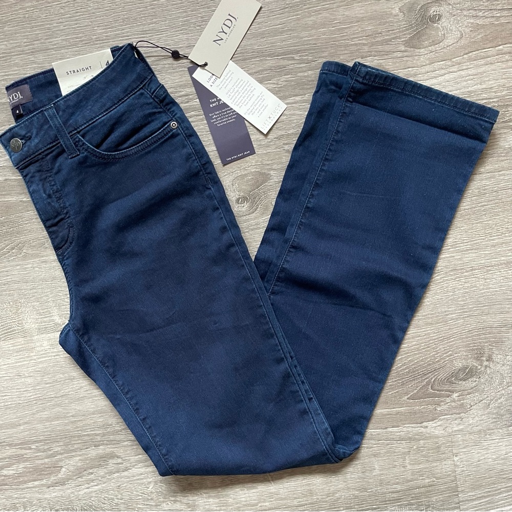 *NYDJ Marilyn Straight Leg Jean With LiftXTuck Technology Sz 4